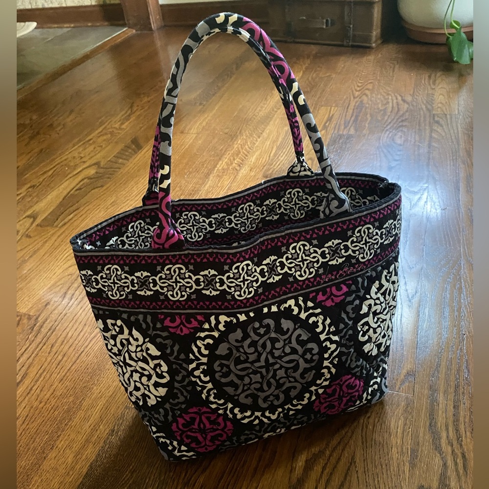 Vera Bradley Black and Pink Shoulder Bag